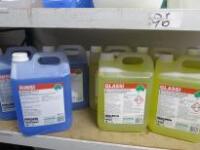 5 x 5Lt Clover Chemicals Glassi Machine Wash Detergent & 3 x 5LT Rinsi Machine Rinse Additive