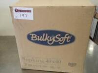 1 x Box of 17 Packets of Bulky Soft 40 x 40 Tissue Napkins