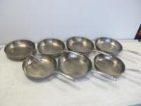 7 x Lagostini 29cm Used Induction Frying Pans