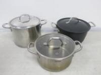 3 x Assorted Pots to Include: 2 x Stock & 1 x Mussel