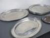 18 x Assorted Sized Stainless Steel Oval Serving Platters - 3