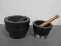 2 x Assorted Pestle & Mortar to Include: 1 x Cole & Mason & 1 x Zwilling