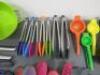 Approx 70 Items of Assorted Kitchen Utensils to Include: Lettuce Spinner, Lurch Grater, Utensil Containers, Spoons, Tongs, Whisks, Staybowlizer, Hand Graters, Mandolins, Measuring Jug, Cooking Thermometer etc (As Pictured/Viewed) - 11