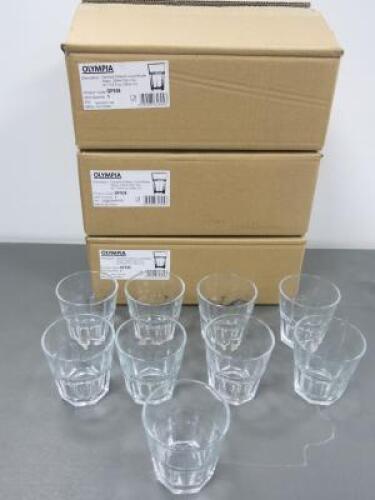 41 x Olympia Orleans Juice/Water 20cl Glasses (3 x Boxes of 12 & 9 Loose)