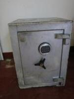 Heavy Duty Fire Safe with Electronic Keypad (Requires Repair, Code 192021). Size H66 x W48 x D48cm