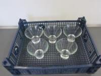 5 x Glass Desert Bowls, Size Dia 10cm