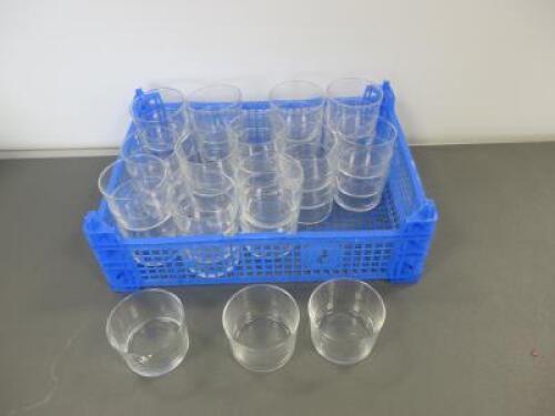 39 x Glass Candle Holders/Serving Dishes, Size Dia 8cm