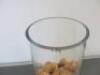 2 x Assorted Sized Glass Vases with Corks, Size H42cm & H20cm. NOTE: Slight chip to rim (As Pictured/Viewed) - 4