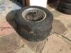 2 x Austin Healey 3000 15" Wire Wheels. With Tyres Cracked (As Viewed)