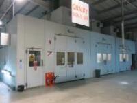 Garmat GMD 105 Gas Fired Triple Bay Drive Through Spray Booth with Mixing Paint Room