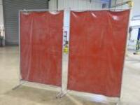 2 x Welding Screens Size H190cm x 120cm