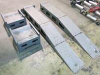 2 x Fold Out Metal Ramps with 2 x Mobile Wheel Movers.