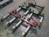 5 x Hydraulic Adjustable Wheel Skates, 680kg Capacity (2 x Sealey/3 x Other).