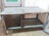 J.A.S.Metal Workbench with Door & Shelf Under. Size H85cm x D75cm x W150cm. - 2