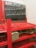 4 x Wurth Supplies Small Parts Storage Bays, Size H190cm x W54cm x D34cm & 1 x Wurth Metal & Perspex Display Cabinet with Key. - 4