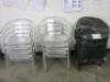 12 x Aluminium Lightweight Outdoor Bistro Chairs.
