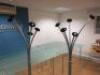 2 x 5 Peg Coat Stands, H172cm. - 2