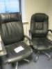 7 x Black Faux Leather Swivel Operators Chairs (Condition As Viewed/Pictured). - 4