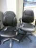 7 x Black Faux Leather Swivel Operators Chairs (Condition As Viewed/Pictured). - 5