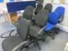 7 x Assorted Hopsack Cloth Operators Chairs (Condition As Viewed/Picture) - 2
