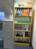 Quantity of Assorted Office Furniture to Include: 1 x Reception Counter, 7 x Wave Desks, 6 x Pedestals, 7 x 4 Drawer Filing Cabinets, 1 x Executive Office Suite, 1 x Book Case & 1 x Nobo Projector Trolley (As Viewed/Pictured). - 14
