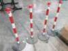 4 x JSP Chain Support Posts with Cap, Base & Additional Chain. - 2