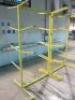 2 x Twin Sided Parts Racks in Yellow. - 2