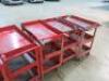 7 x Mobile Parts & Tool Trolley's in Red (For Spares/Repair). - 3