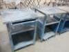3 x Metal Cabinets with Wooden Tops. Size H86cm x W66cm x D60cm. - 2
