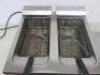 Lincat Table Top Twin Tank Electric Deep Fat Fryer, Model DF66, S/N 30230911. Comes with 2 Baskets & Instruction Manual. - 4