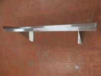 Simply Stainless Wall Shelf with Bracket, Size L120cm.