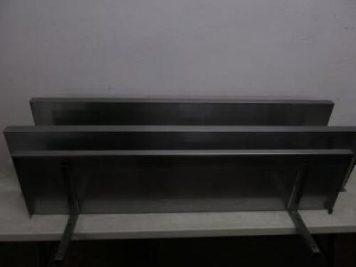 3 x Stainless Steel Wall Shelf with Bracket, Size 2 x L145cm & 1 x L120cm.