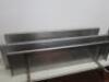 3 x Stainless Steel Wall Shelf with Bracket, Size 2 x L145cm & 1 x L120cm. - 2
