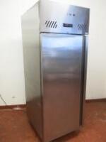 Williams Stainless Steel Single Door Refrigerated Cabinet, Model MJ1SA-R1. Size H196cm x W74cm x D83cm.