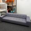 Hitch/Mylius British Designed Sofa in Blue with Power & Data Units Installed Into The Arm. Size H60cm x D80cm x W230cm