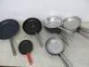 17 x Assorted Sized Frying Pans to Include: 1 x D40cm, 2 x D30cm, 5 x D28cm, 4 x D27cm, 3 x D25cm, 2 x D20cm - 5