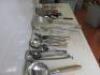 51 x Assorted Lot of Kitchen Utensils to Include: Ladels, Spoons, Whisks, Skimming Spoons, Potatoe Masher, Cheese Grater, Spatulas, Tongs etc. NOTE: does not include can opener - 6