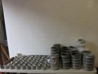 Approx 214 x Aluminium Indian items of Tableware to Include: 89 x Bowls, Size D15cm & 125 x Ramekin Dish, Size D9cm