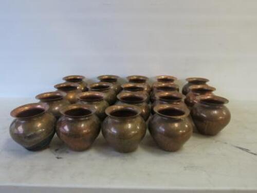 19 x Copper Vases, Size H15cm