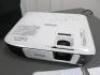 Epson LCD Projector, Model EB-S41, Lamp Hrs 50. Comes with Power Supply, Cables, Remote, Information Booklet/Disc & Carry Case - 2