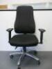 LGA Nurnberg Operators Swivel Office Chair, Upholstered in Black Mesh Polyester Fabric - 4