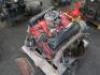 V8 Naturally Aspirated Engine Painted Red with Fitted Carburetor, Coil & Ancillaries, Bell Housing, Gearbox, Fly Wheel & Clutch Assembly, No ECG 9425H. (As Viewed and Inspected. For Spares or Repair). - 2