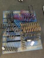 16 x Assorted Sized Steel Springs.