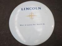 Lincoln "What a luxury car should be", Spare Wheel Cover Plate.