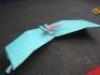 Pale Green & Pink Metal Folded Winged Boot Attachment. - 4