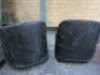 Pair of Classic Car Black Leather Seats for Restoration. - 4
