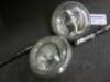 2 x Vintage Chrome Unity Police Spotlights (Missing 1 x Handle). - 2