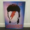 David Bowie "We Can Be Heroes" Canvas Wall Art, Size H100cm x W70cm