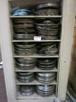 Cabinet Containing Approx 130 x Wheel Push on Hub Cap/Embellishers.