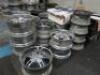 67 x Assorted Sized Alloy Wheel Rims. Sets of 3's, 2's & 1's. - 4
